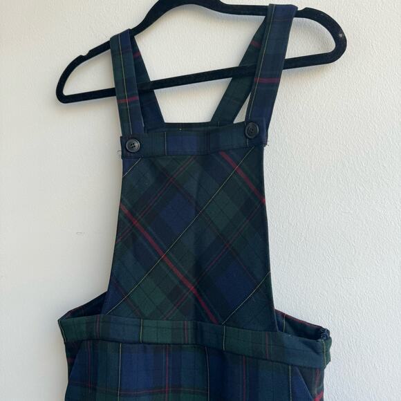 Forever 21 Navy and Blue Plaid Overall Dress - Small - Picture 4 of 6